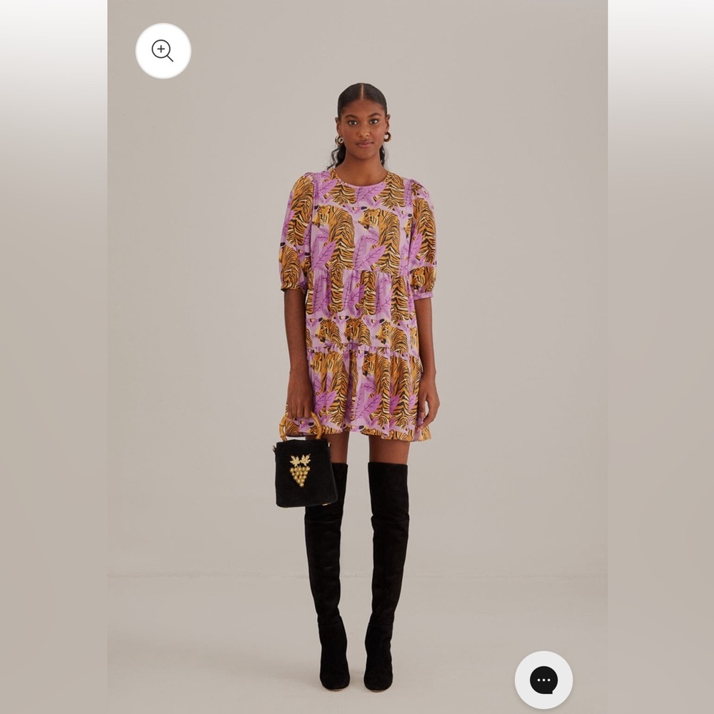 farm rio lavender tiger mini dress